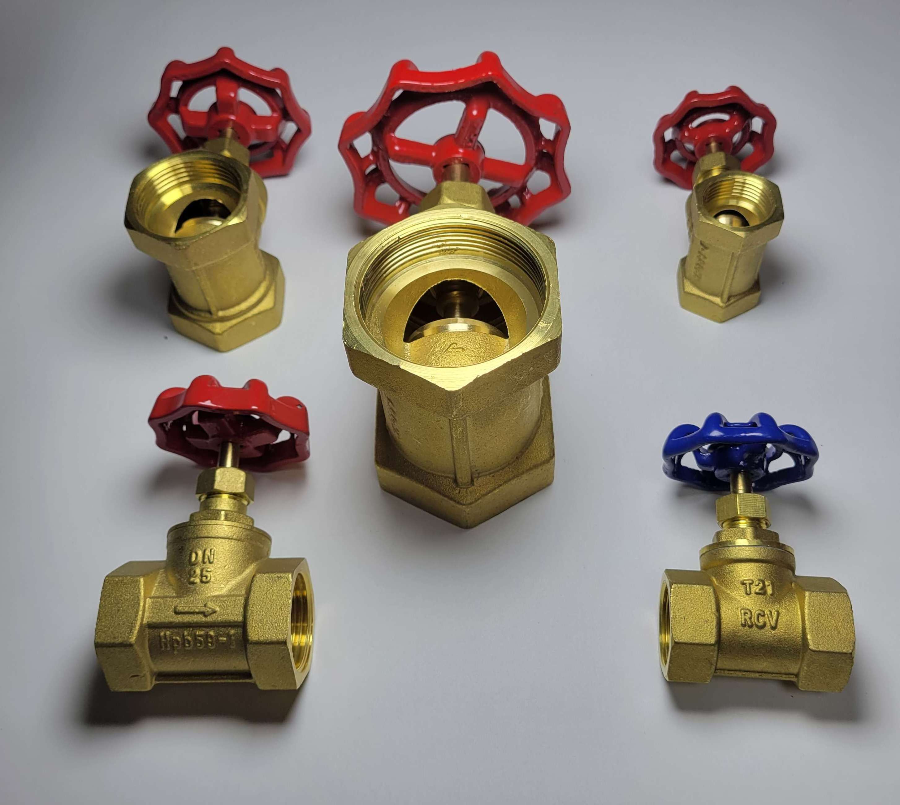 RCV 2 Pieces 1/2 Inch Brass Full Port Shut off Ball Valve shut-off or stop valves smart valves