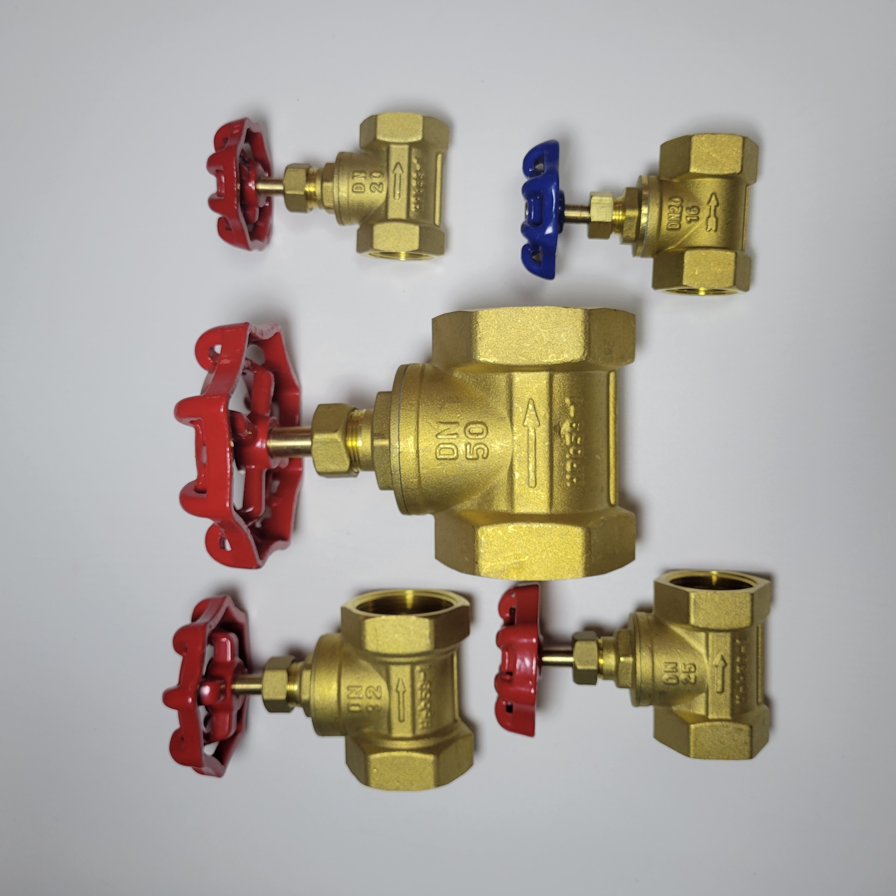 RCV 2 Pieces 1/2 Inch Brass Full Port Shut off Ball Valve shut-off or stop valves smart valves