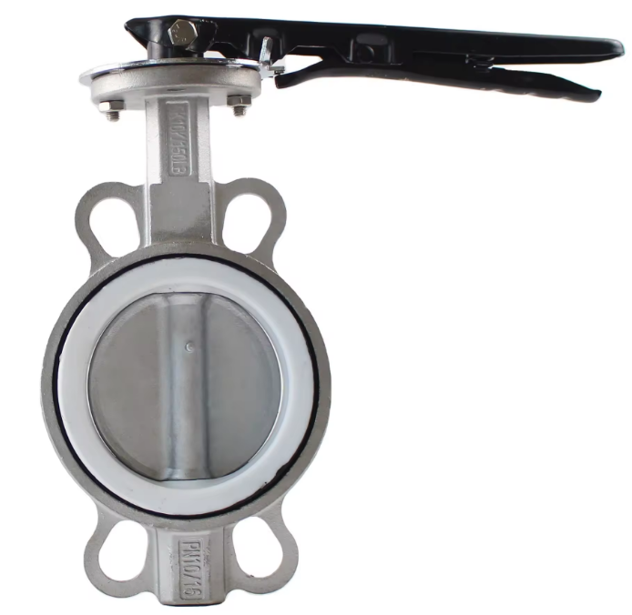 DN100 Sanitary Stainless Steel Vacuum Manual Thread Butterfly Valve