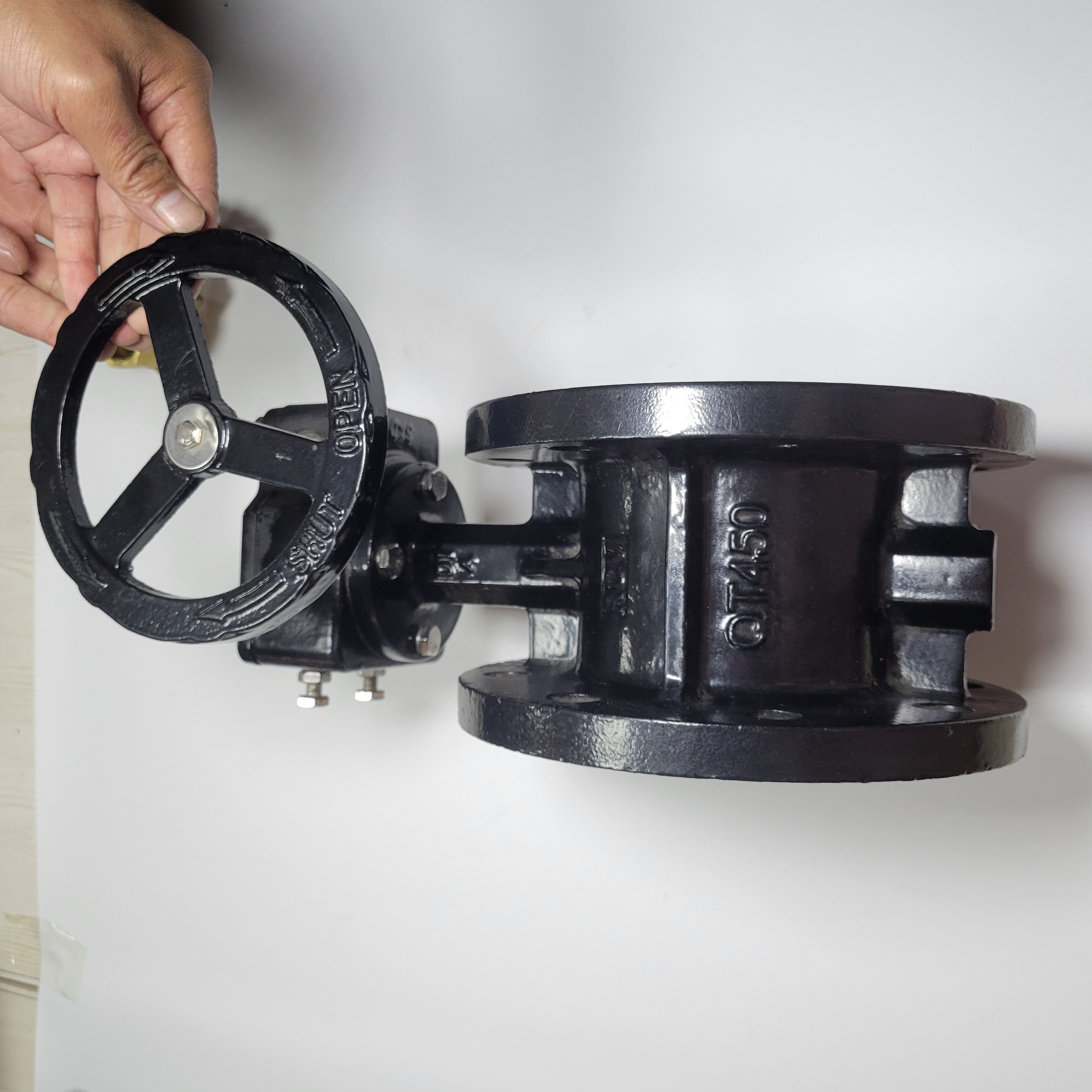 Stainless Steel Turbine Flanged Connection Metal Hard Sealing Butterfly Valve