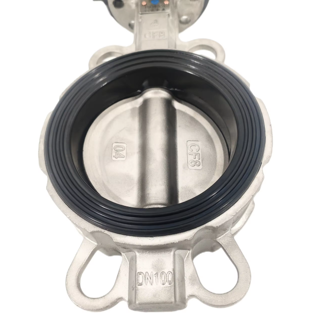 DN100 Sanitary Stainless Steel Vacuum Manual Thread Butterfly Valve