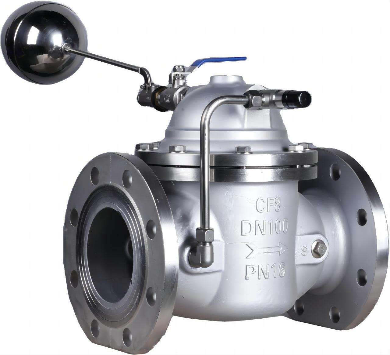 DN100 PN16 Stainless Steel hydraulic float valve ball remote control valve