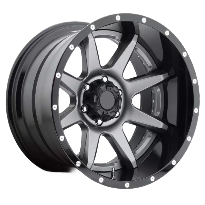 Deep dish design offroad wheels 18 19 20 21 22 23 24 inch 6*139.7 130 135 150mm for ford car wheel rim