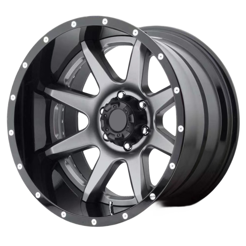 Deep dish design offroad wheels 18 19 20 21 22 23 24 inch 6*139.7 130 135 150mm for ford car wheel rim