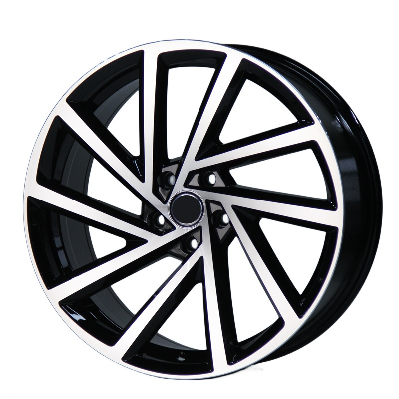 RC Hot forged wheels 5x112 Wholesale Price custom 18 19inch 8J Glossy Black Machine Face alloy rims for VW Golf Polo R TI BMW X5