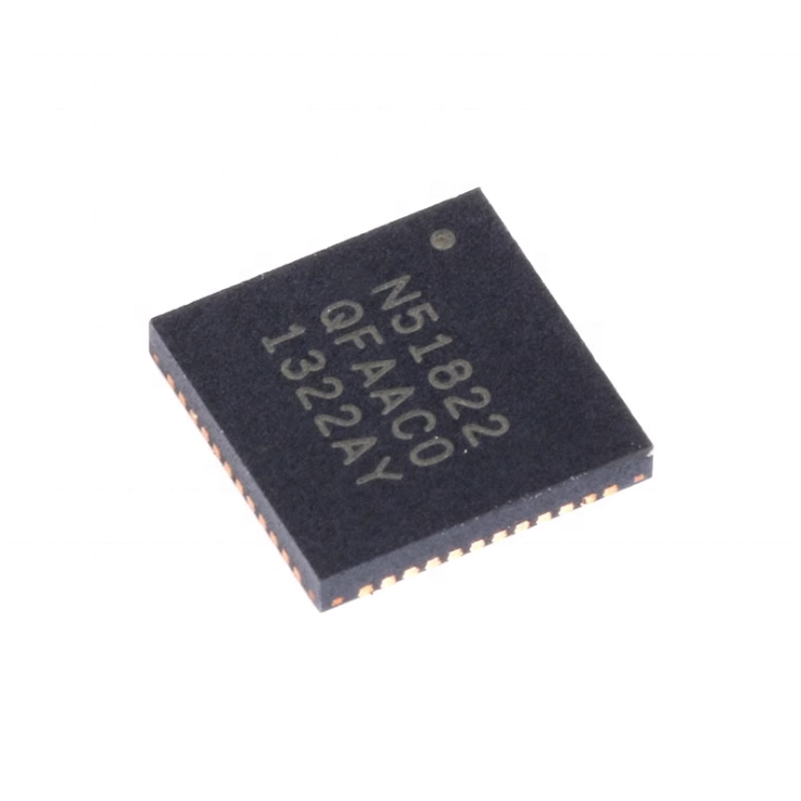 NRF51822-QFAA-R marking N51822 new original MPU RISC 32-Bit 4.2V IC RF TXRX+MCU QFN48 electronic components