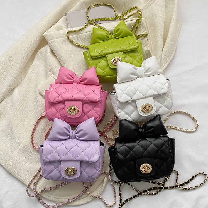 2023 small Crossbody Bag pu leather mini shoulder kids handbags cute girls purse wholesale