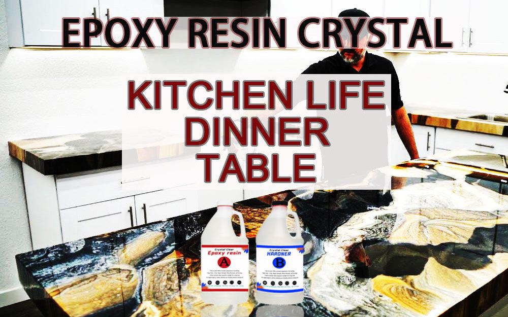 Food Safe and Super Clear Epoxy Resin AB Glue for River Dinner Table