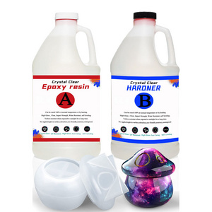 Liquid Glass Clear Epoxy Resin 2 Gallon for Jewelry Craft Making