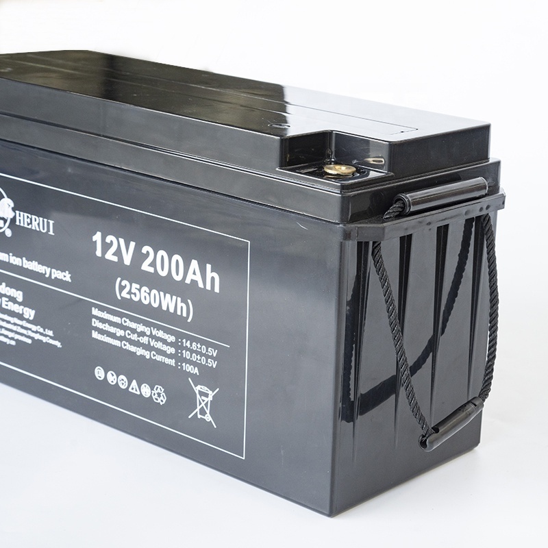 solar battery 12v 200ah Lifepo4 Lithium Battery For Caravan Van Boat Camper energy storage battery