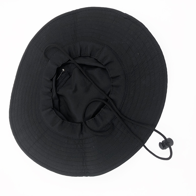 China Promotion Micro Fibre Boonie Fishing Custom Bucket Men Safari Summer Sun Shade Cowboy Hat