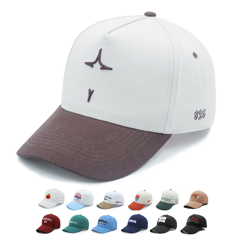 Wholesale High Quality Custom letter logo fashion 6 panel golf hats baseball caps hats & caps gorras sports caps for men & women