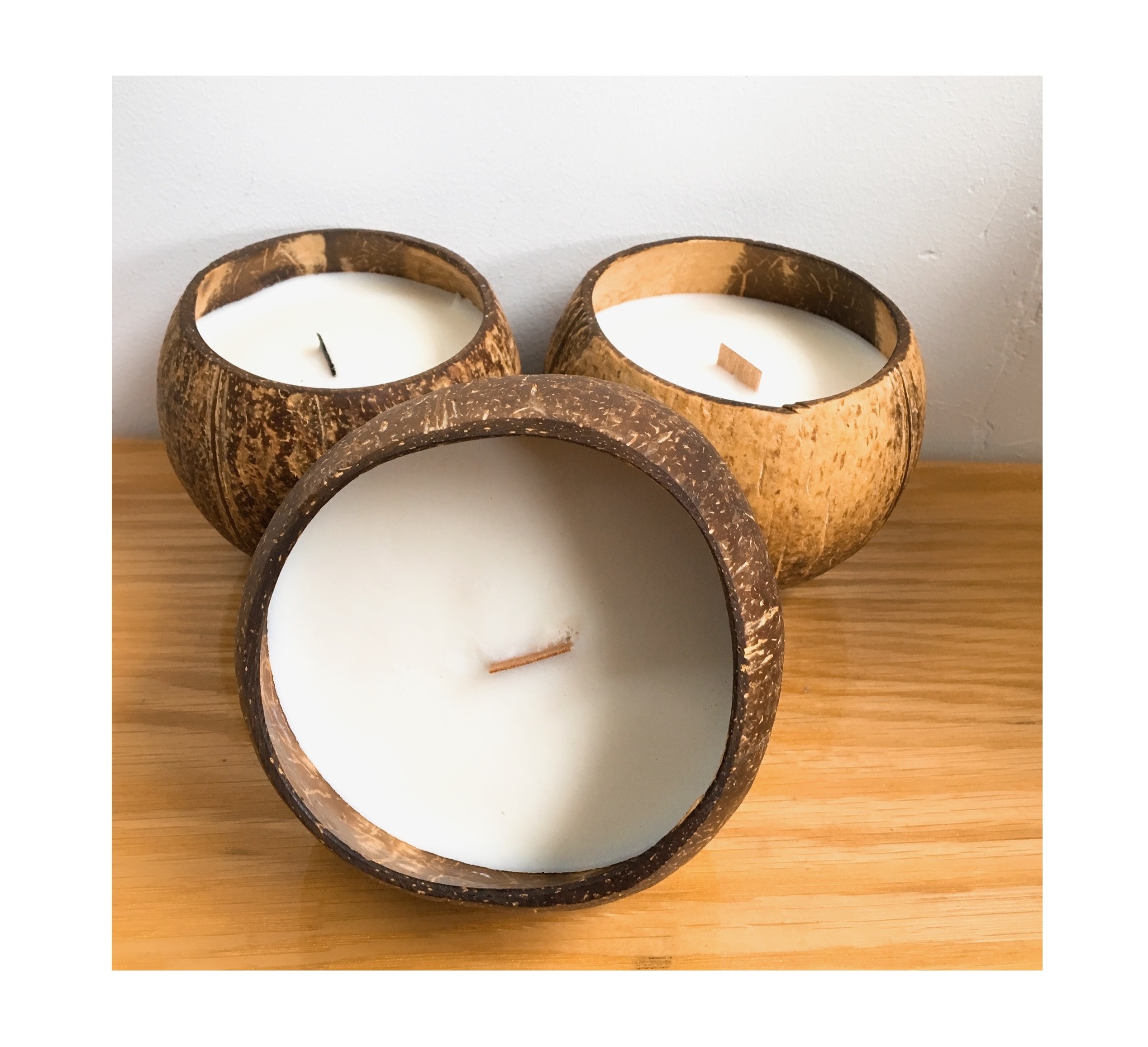 Best Price Coconut Shell Scented Candle Coconut Candle In Husk With Wood Wicks From Viet Nam 0084947900124