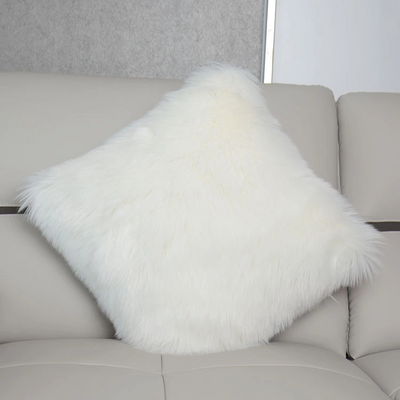 Faux fur pillow cushion bolster long hair pillow covers sheepskin pillow cases