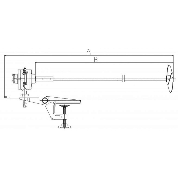 ADM127 pneumatic tote mixer motor mixer air gas mixer