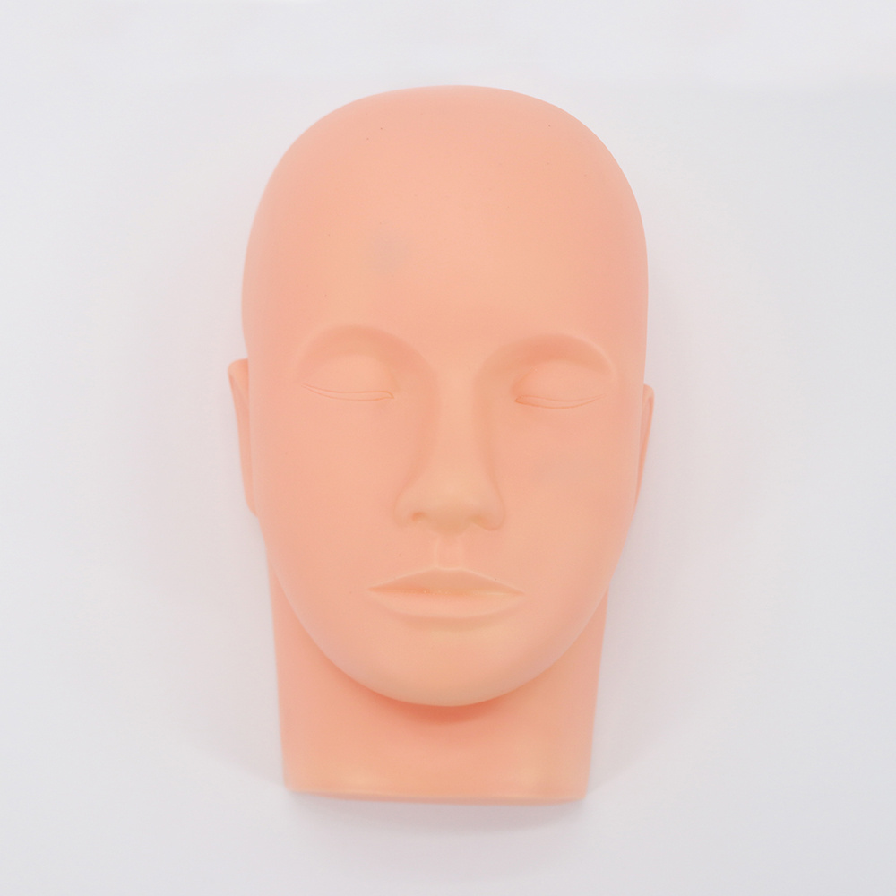 silicone flat model heads extensions makeup tools practice lash rubber eyelash extension training mannequin head