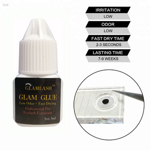 Wholesale Private Label 5ml Low Smell No Simulation Lash Extension Glue Soft Eyelash Glue Fast Drying Lash Adhesive