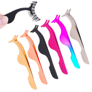 Stainless Steel False Eyelashes Extension Curler Fake Eye Lash Eyelash Tweezers Applicator Clip Clamp Eyes Makeup Beauty Tools