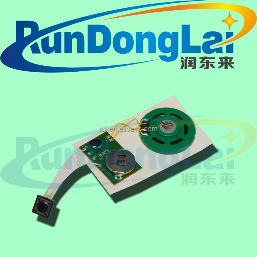 Preset Sound electronics melody and module for greeting card