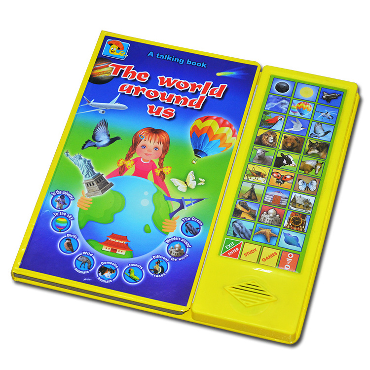 Children english story book/sound card board book printing