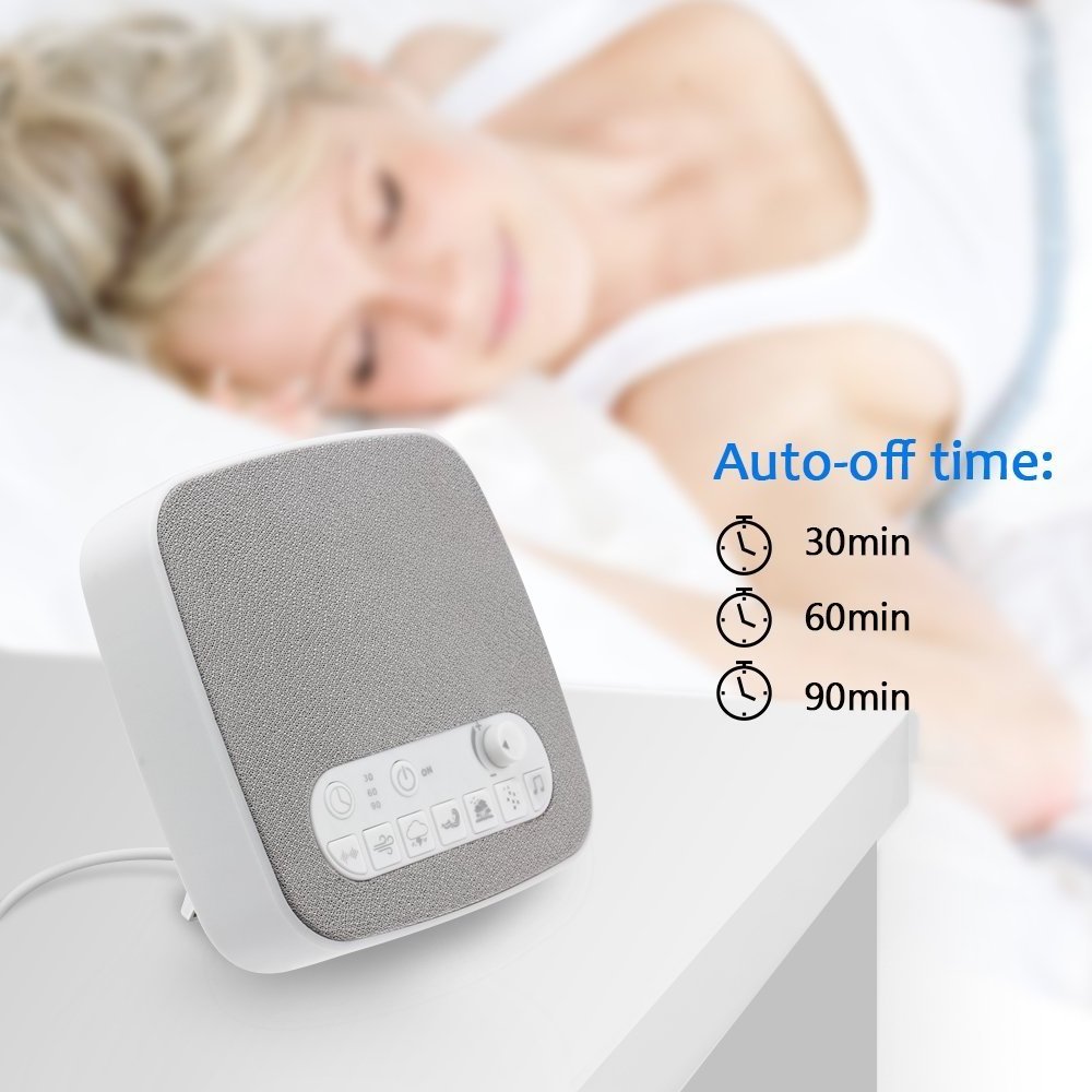 2021 Hot Sale Abs Usb Nature Sounds Portable Auto Off Time Smart White Noise Sleeping Sound Machines Instrument For Baby