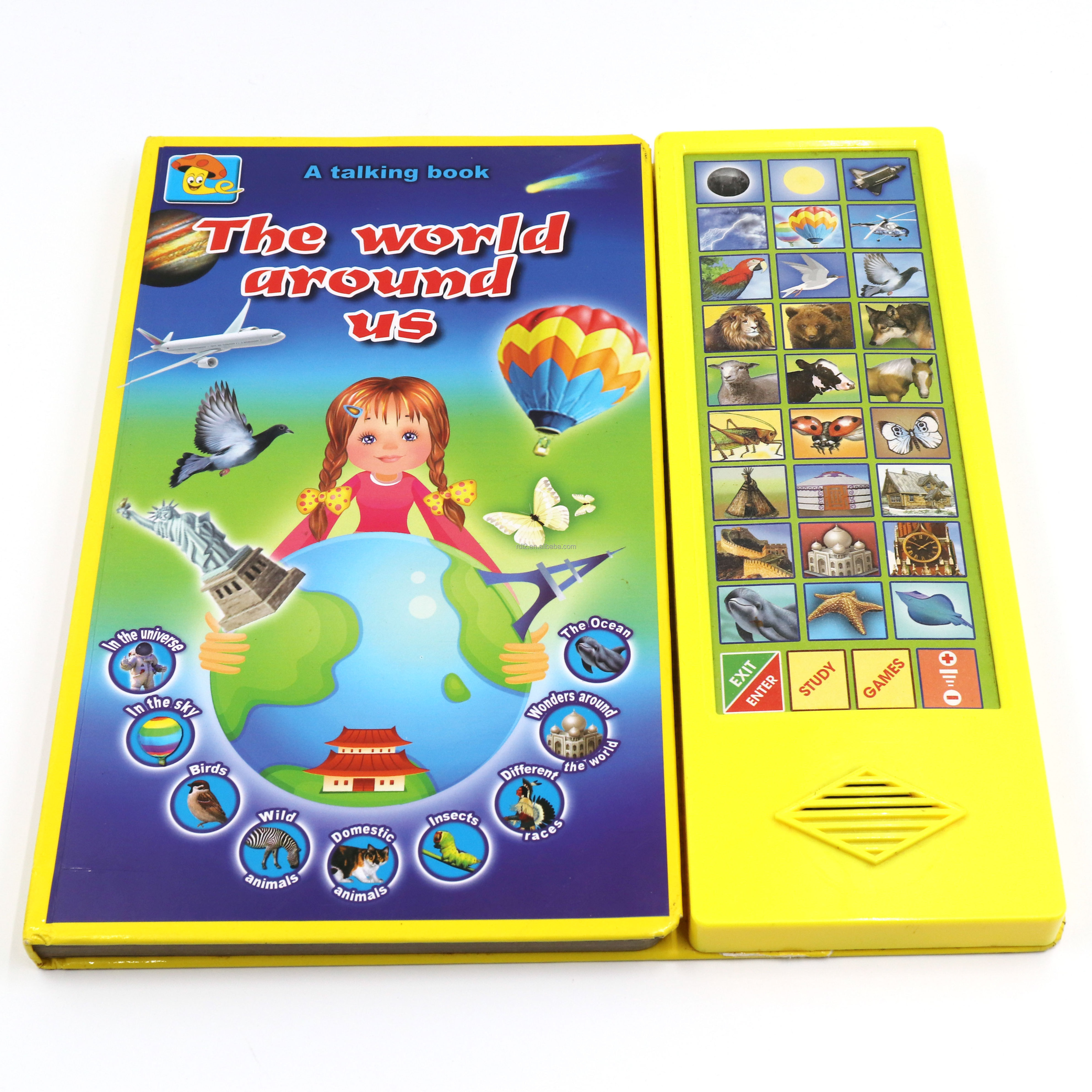 Children Intelligent Educational Electronic English Learning Machine Ebook Touch Reading Sound Book Reader E-book Kids E Book