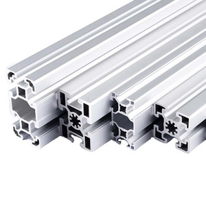 Hot sale 2020 3030 4040 5050 t slot extrusion aluminum profile line profile frame processing table