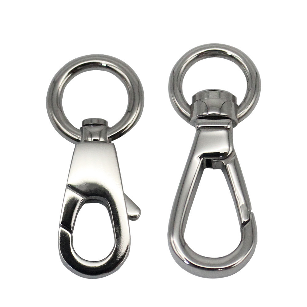 Anti-rust Stainless Steel Various Sizes Twist Snap Hook High Quality Metal Snap Hooks Durable Swivel Hooks for Handbags