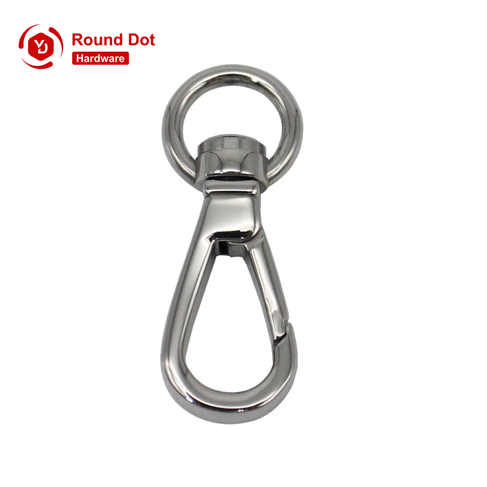 Anti-rust Stainless Steel Various Sizes Twist Snap Hook High Quality Metal Snap Hooks Durable Swivel Hooks for Handbags