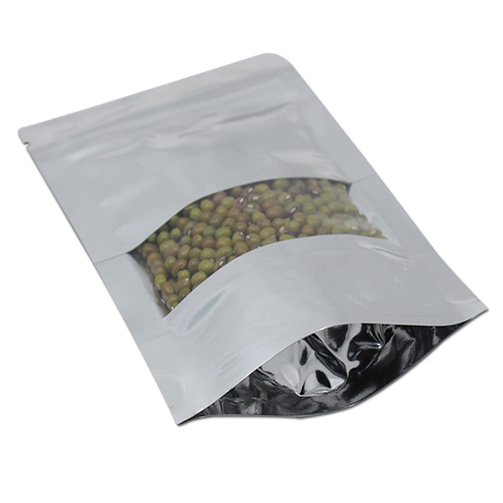 Stand Up Snack Food Packaging Zipper Bag Activated Powder Packaging Pouch Aluminum Foil Bag For Coconut Charcoal Bag