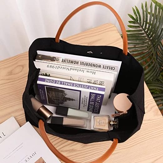 Custom Fashion Large Capacity Leather handle Canvas Breastfeeding bags nurse tote bag for work Shopping Beach Travel Gift