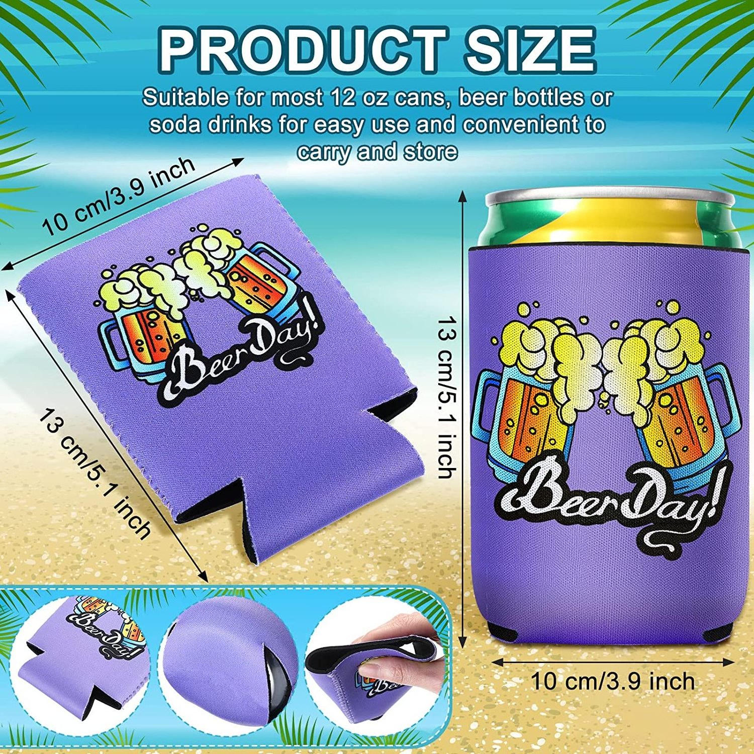 High Quality Custom Neoprene Stubby Stand Beer Bottle Insulated Collapsible Beverage Can Cooler Cover