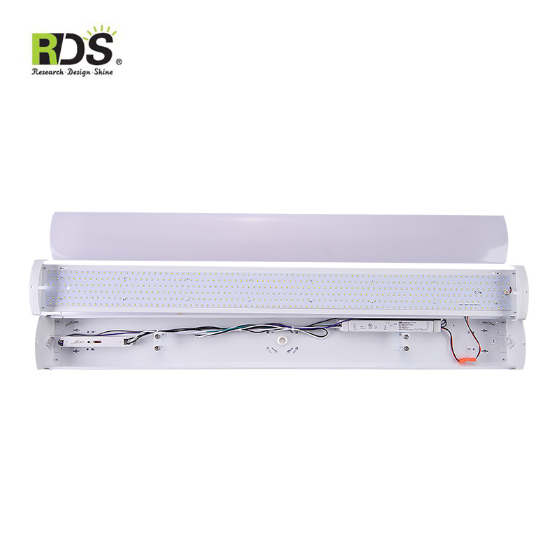 Warehouse Commercial Electric Linkable Dimming Ceiling 40W 4000K 5000K 2 Foot 4Ft Led Wraparound Batten Light Fixture