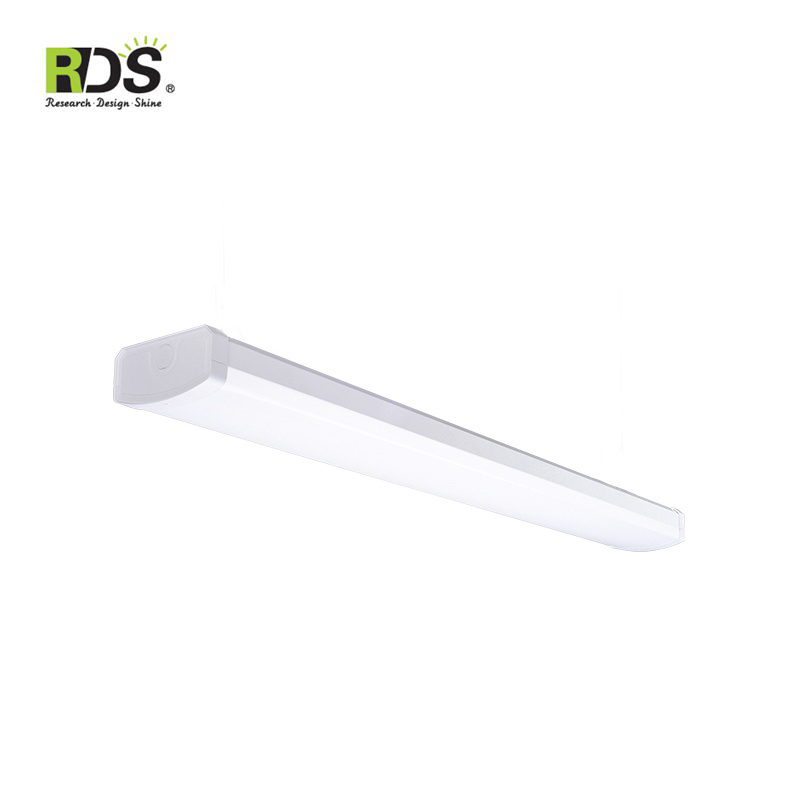 Warehouse Commercial Electric Linkable Dimming Ceiling 40W 4000K 5000K 2 Foot 4Ft Led Wraparound Batten Light Fixture