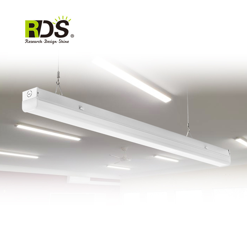 Smart indoor 35W 40W 64W 4ft Linkable Emergency Dimmable Linear Strip LED Batten Light With Sensor