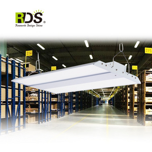 Industrial Warehouse Ceiling Fixture 2ft 120w 300w Microwave Sensor Shop Garage 4000k LED Linear High Bay Light For Gymnasium