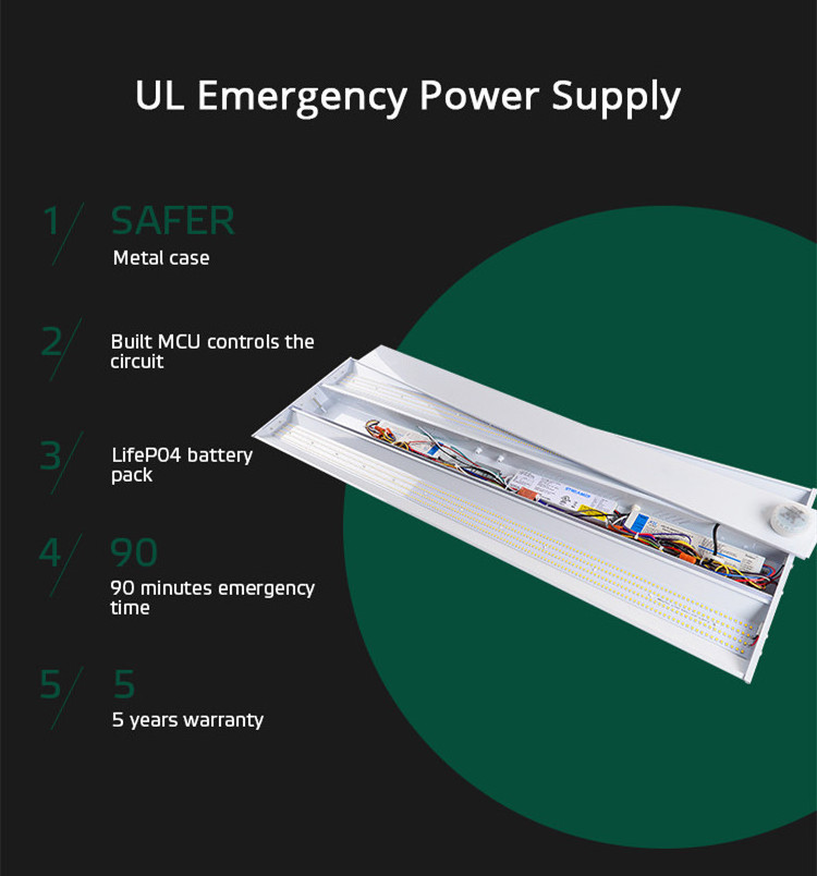 Shop Supermarket Plug In Fluorescent 220Volt 135W 165W Integrated Led Tube Linear High Bay Warehouse Lighting Fixture For Garage