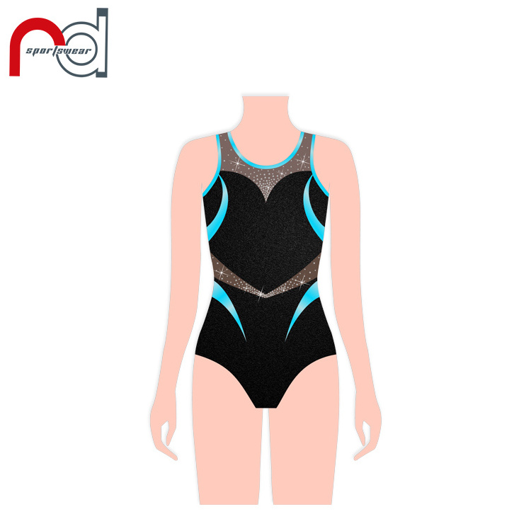 Wholesale Love Design Cute Dance Leotards Customized mystique girls Cheer Gymnastics Leotards