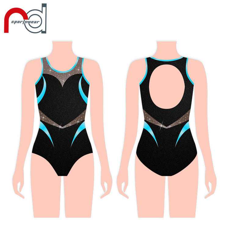 Wholesale Love Design Cute Dance Leotards Customized mystique girls Cheer Gymnastics Leotards