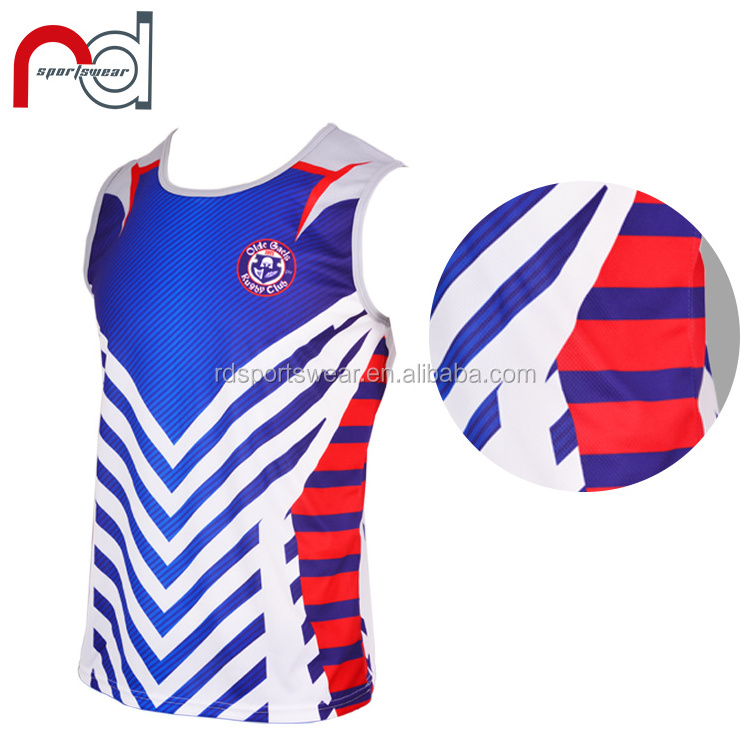 Cheap sleeveless Men Shirt High Quality Rugby Tank Top Wholesale XXXXXL Team Rugby Jerseys