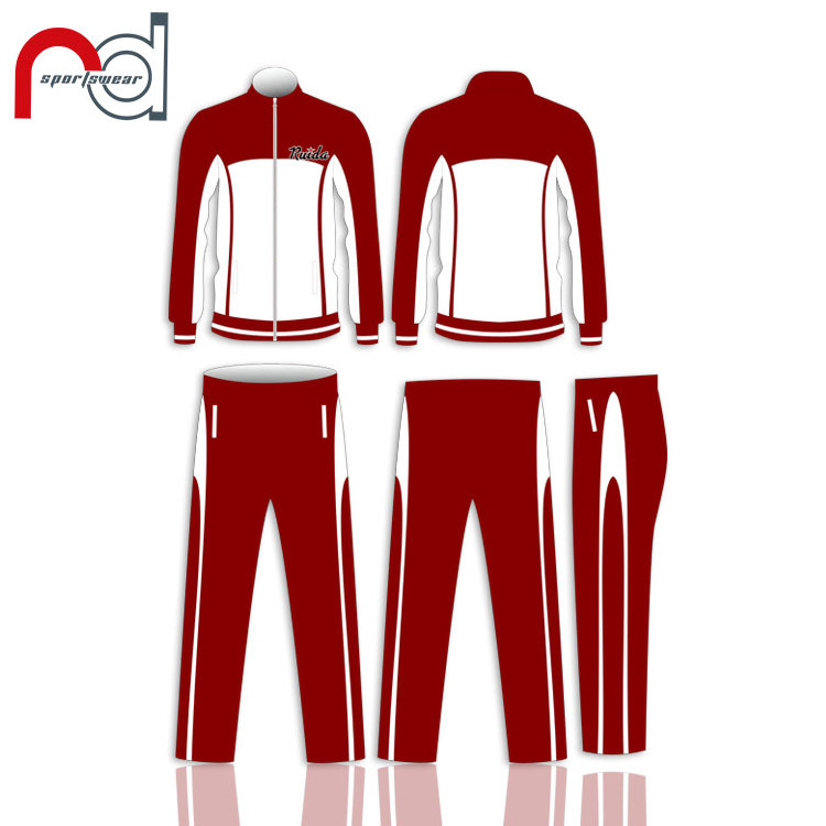 Design Your Own Tracksuit 2019 Custom Clothing Two Pieces Set Blank Tracksuit With Side White Stripe