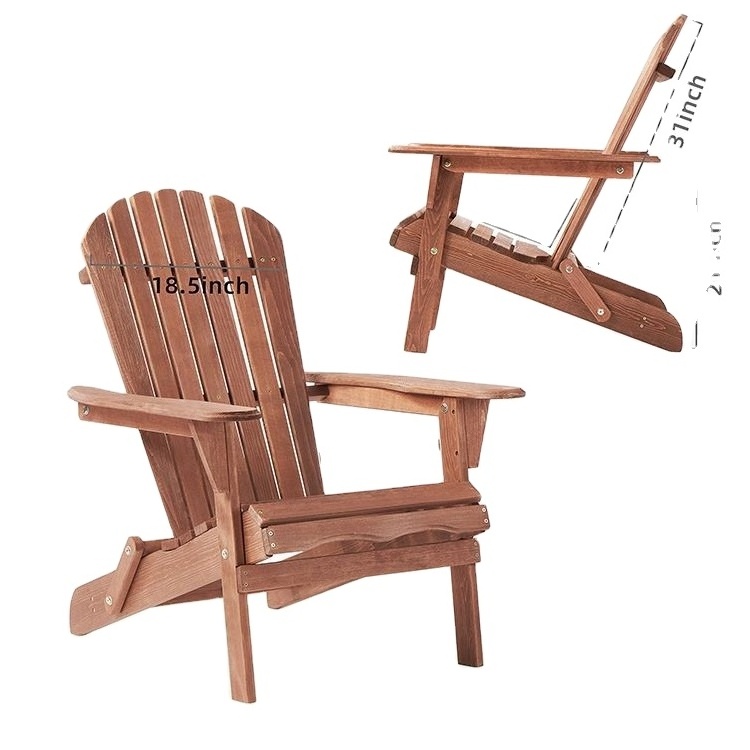 Wholesale Brown Outdoor Adirondack Chairs Pool Lounge Chairs