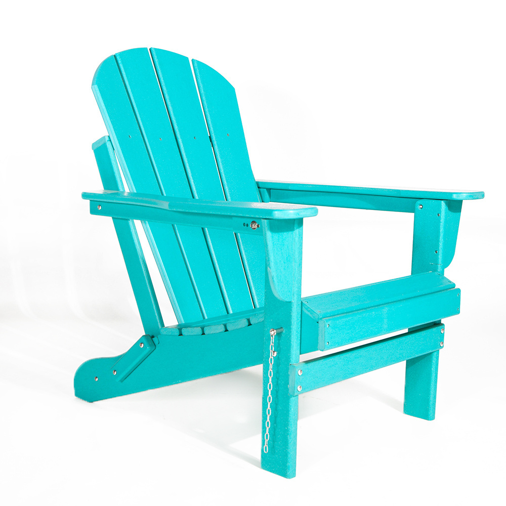 Foldable outdoor wpc garden chair HDPE Plastic Adirondack waterproof chair