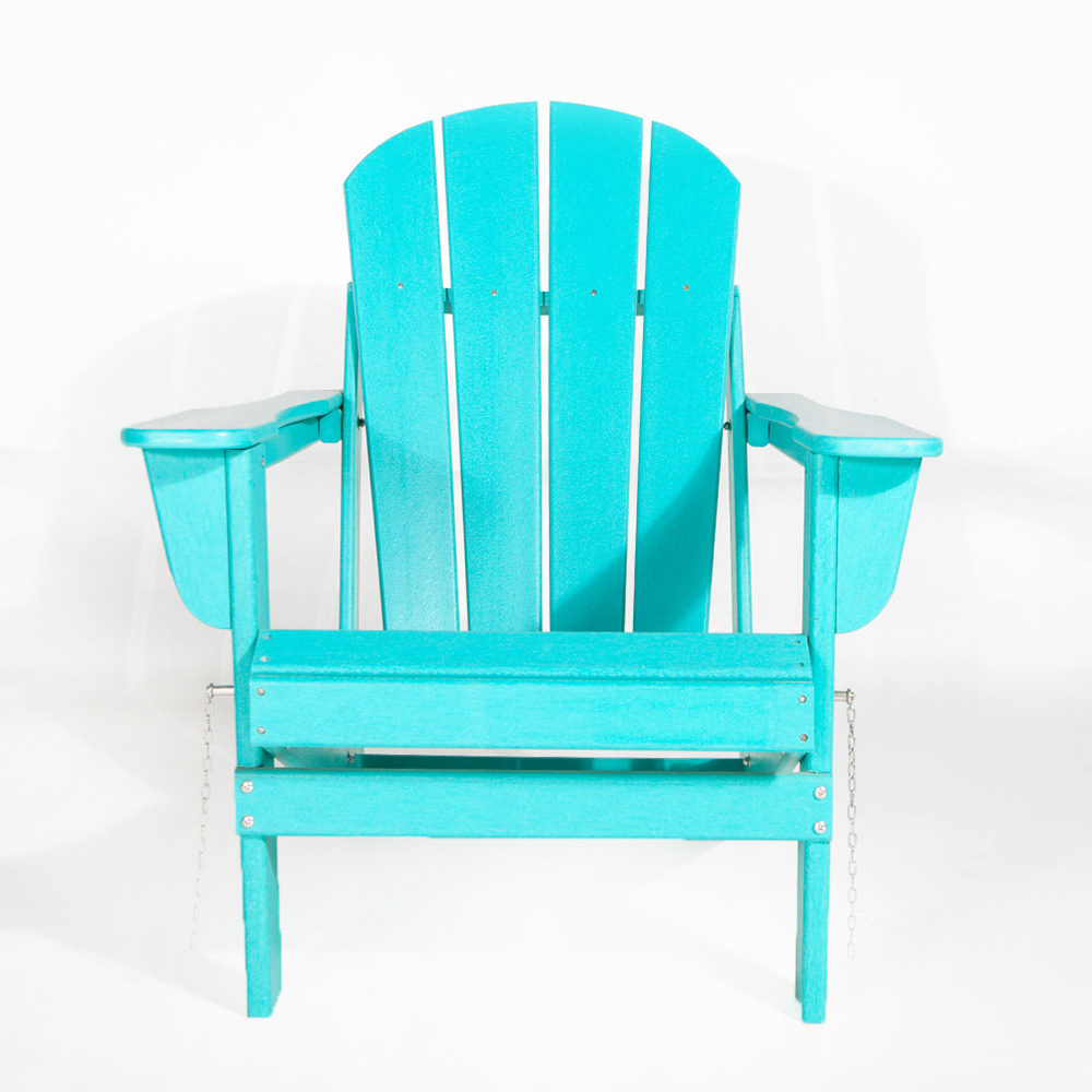 Foldable outdoor wpc garden chair HDPE Plastic Adirondack waterproof chair