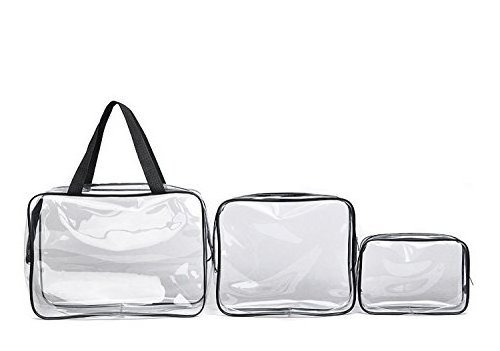 Clear vinyl pvc zipper bags with handles,round transparent toiletries bag bucket,travel toiletry transparent storage bag  eva