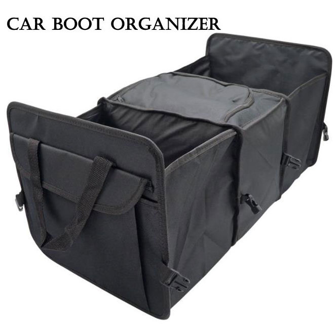 Multipurpose travel folding car boot organizer,folding waterproof car boot organizer,large collapsible car boot trunk organizer