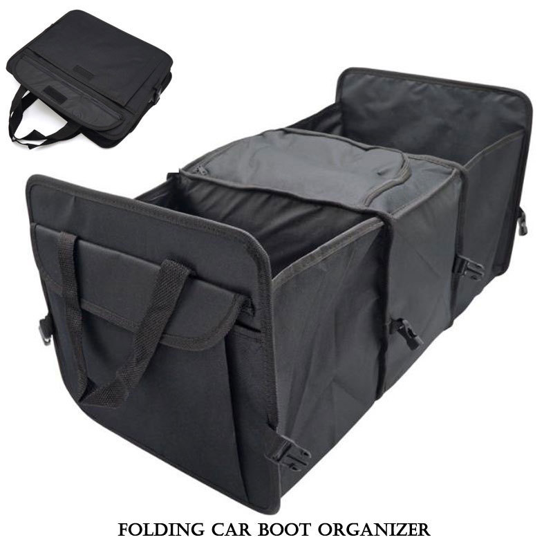 Multipurpose travel folding car boot organizer,folding waterproof car boot organizer,large collapsible car boot trunk organizer