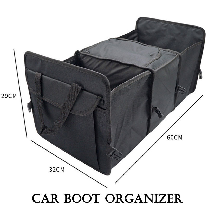 Multipurpose travel folding car boot organizer,folding waterproof car boot organizer,large collapsible car boot trunk organizer