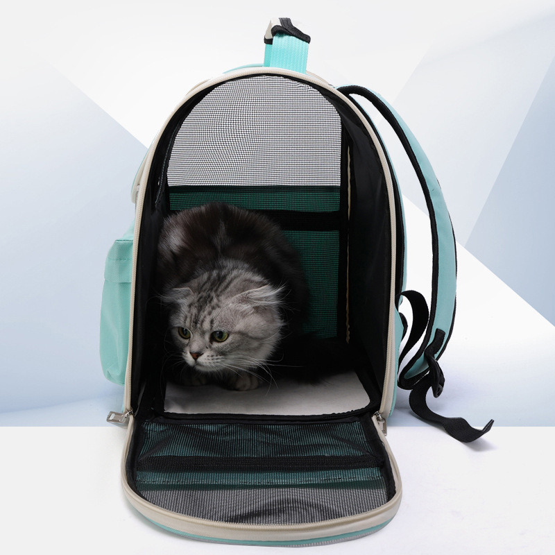 Outdoor pet cat backpack with extender,transport bubble space cat mini backpack,oxford cat backpack expandable pet carrier