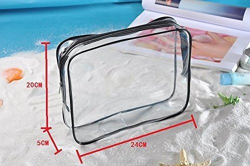 Clear vinyl pvc zipper bags with handles,round transparent toiletries bag bucket,travel toiletry transparent storage bag  eva